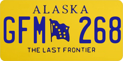 AK license plate GFM268