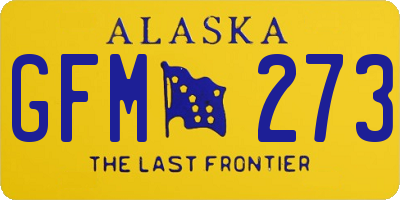 AK license plate GFM273