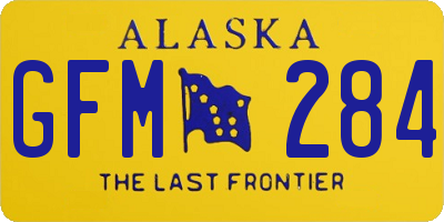 AK license plate GFM284