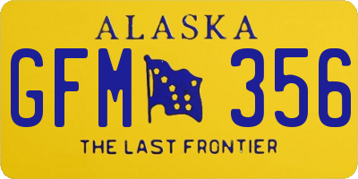AK license plate GFM356