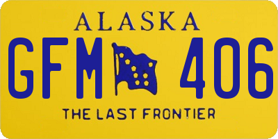 AK license plate GFM406
