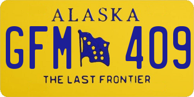 AK license plate GFM409