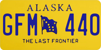 AK license plate GFM440