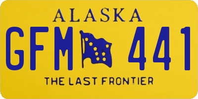 AK license plate GFM441