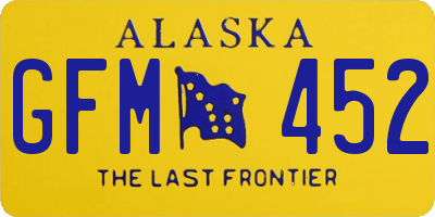 AK license plate GFM452