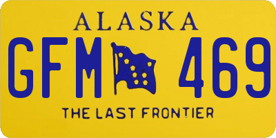 AK license plate GFM469