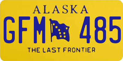 AK license plate GFM485