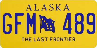 AK license plate GFM489