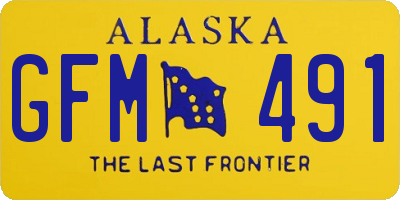 AK license plate GFM491