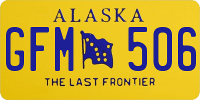 AK license plate GFM506