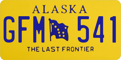 AK license plate GFM541
