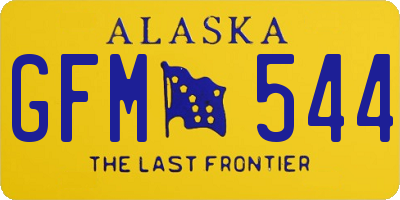 AK license plate GFM544