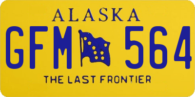 AK license plate GFM564