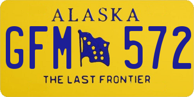 AK license plate GFM572