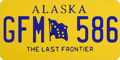 AK license plate GFM586