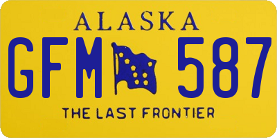 AK license plate GFM587