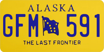 AK license plate GFM591