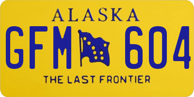 AK license plate GFM604