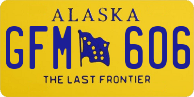 AK license plate GFM606