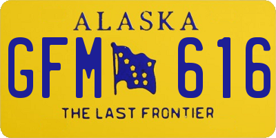 AK license plate GFM616