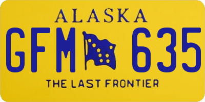 AK license plate GFM635