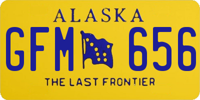 AK license plate GFM656