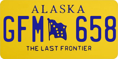 AK license plate GFM658