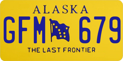 AK license plate GFM679