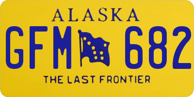 AK license plate GFM682