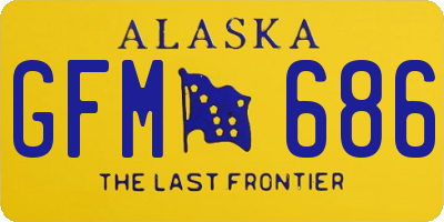 AK license plate GFM686