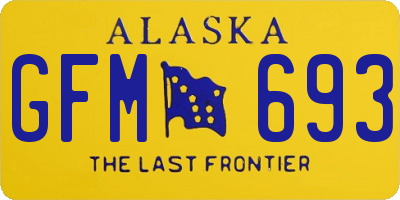 AK license plate GFM693