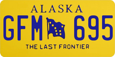 AK license plate GFM695