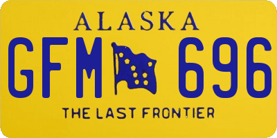AK license plate GFM696