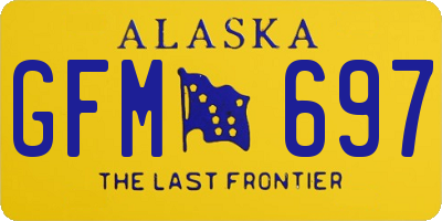 AK license plate GFM697