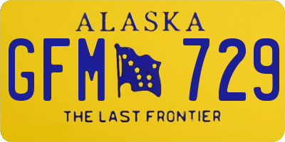 AK license plate GFM729