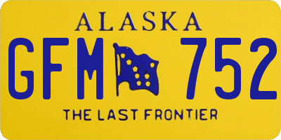 AK license plate GFM752
