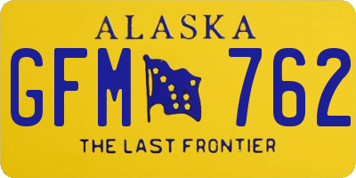AK license plate GFM762