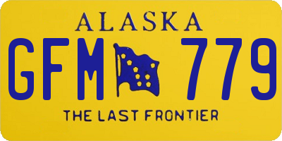 AK license plate GFM779