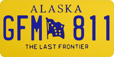 AK license plate GFM811