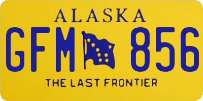 AK license plate GFM856