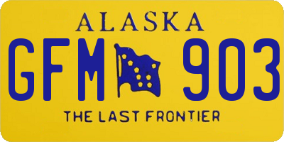 AK license plate GFM903