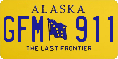 AK license plate GFM911