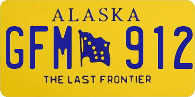 AK license plate GFM912