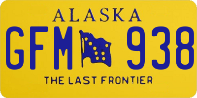 AK license plate GFM938