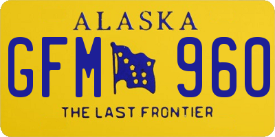 AK license plate GFM960