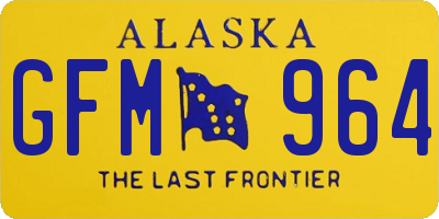 AK license plate GFM964