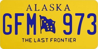 AK license plate GFM973