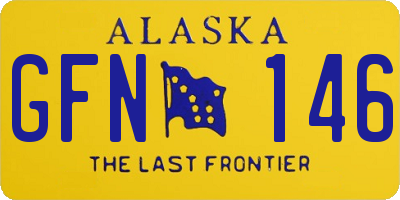 AK license plate GFN146