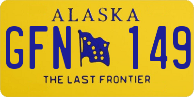 AK license plate GFN149