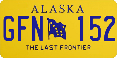 AK license plate GFN152